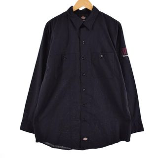 ディッキーズ(Dickies)の古着 ディッキーズ Dickies 長袖 ワークシャツ メンズL /eaa319234(シャツ)