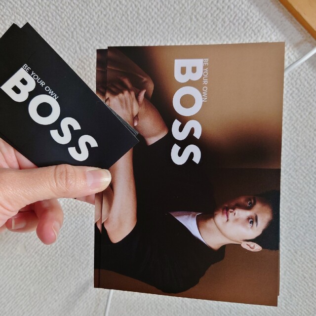BOSS(ボス)の新品未使用ボスBOSSキャップ大谷翔平ポストカード スポーツ/アウトドアの野球(応援グッズ)の商品写真