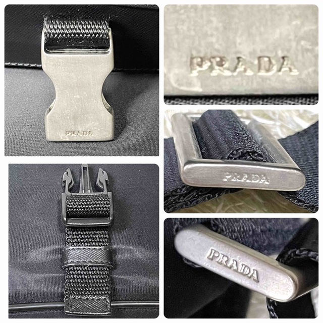 PRADA(プラダ)の美品 プラダ メッセンジャーバッグ ショルダーバッグ ナイロン レザー レディースのバッグ(メッセンジャーバッグ)の商品写真