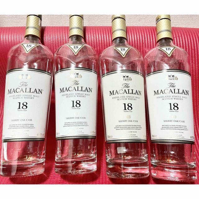 未使用】希少!マッカラン18年 空箱6本 空瓶4本セット - ウイスキー