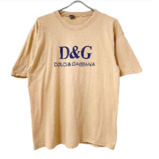 D&G プリント ヴィンテージ ブート Tシャツ