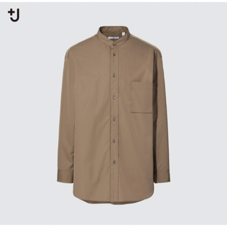 ジルサンダー(Jil Sander)の新品 UNIQLO +J スーピマコットンオーバーサイズスタンドカラーシャツ M(シャツ)
