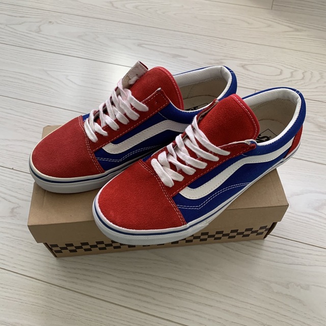 VANS(ヴァンズ)のVans Old Skool RED/BLUE メンズの靴/シューズ(スニーカー)の商品写真