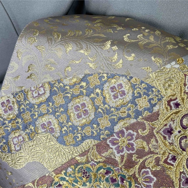 美品 西陣織織【じゅらく謹製】帝王紫 落款 正絹 袋帯s752の通販 美品 西陣織織【じゅらく謹製】帝王紫 落款 正絹 袋帯s752の通販