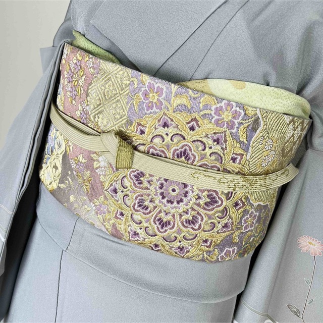 美品 西陣織織【じゅらく謹製】帝王紫 落款 正絹 袋帯s752の通販 美品 西陣織織【じゅらく謹製】帝王紫 落款 正絹 袋帯s752の通販