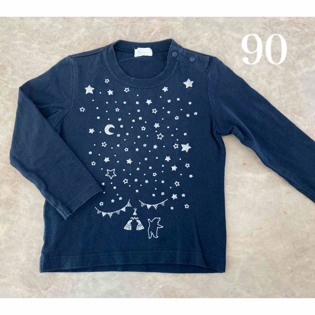 Combi mini(コンビミニ)のコンビミニ　紺色ティピーロンT 90 キッズ/ベビー/マタニティのキッズ服男の子用(90cm~)(Tシャツ/カットソー)の商品写真