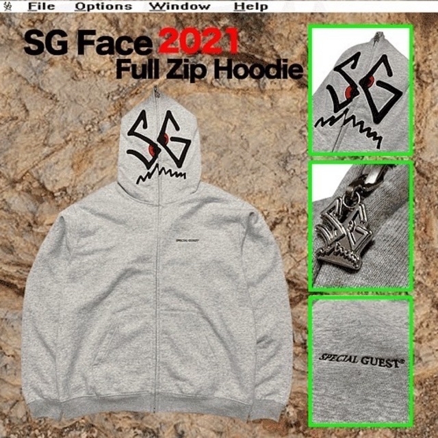 SPECIAL GUEST Face Full-Zip Hoodie