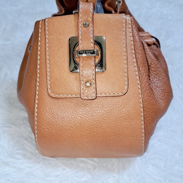 kate spade ケイトスペード 巾着 ハンドバッグ ブラウン