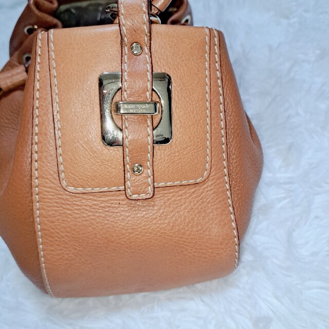 kate spade ケイトスペード 巾着 ハンドバッグ ブラウン