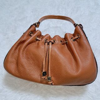 kate spade ケイトスペード 巾着 ハンドバッグ ブラウン
