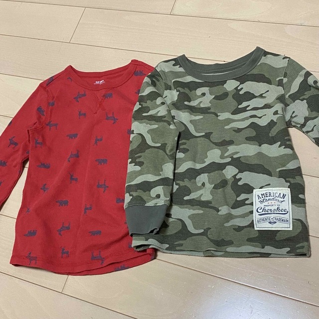 Old Navy(オールドネイビー)の（632）リブロンT 2枚セット 110cm  キッズ/ベビー/マタニティのキッズ服男の子用(90cm~)(Tシャツ/カットソー)の商品写真