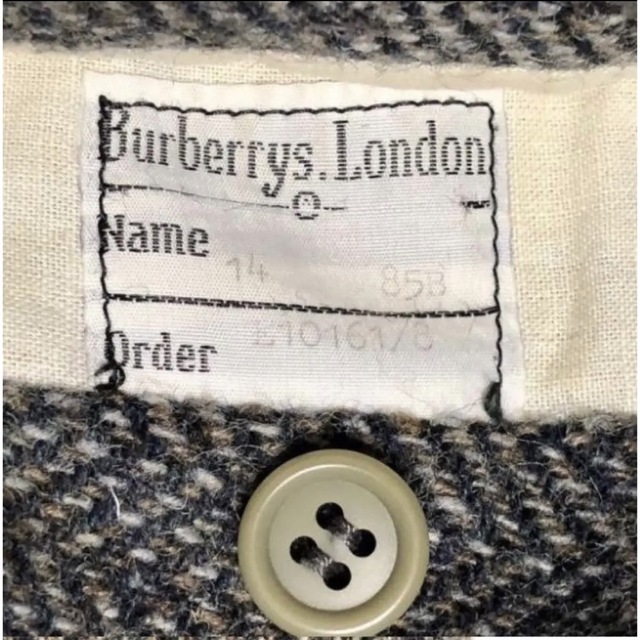 BURBERRY(バーバリー)の【極上】バーバリー　ツイードコート　ヘリンボーン　イングランド製 レディースのジャケット/アウター(ロングコート)の商品写真