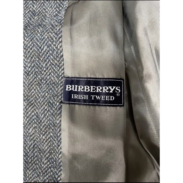 BURBERRY(バーバリー)の【極上】バーバリー　ツイードコート　ヘリンボーン　イングランド製 レディースのジャケット/アウター(ロングコート)の商品写真