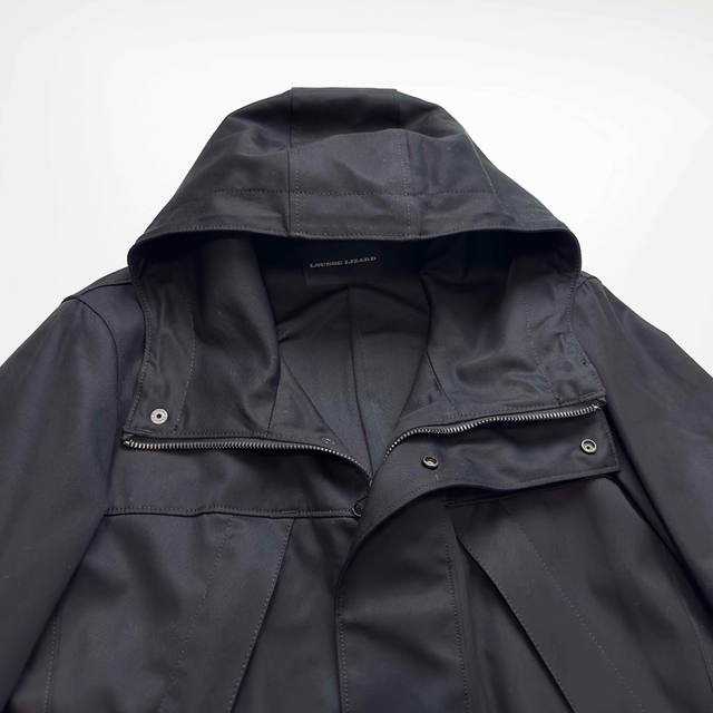 18SS LOOK ラウンジリザード バーバリークロススーピマモッズコート 1