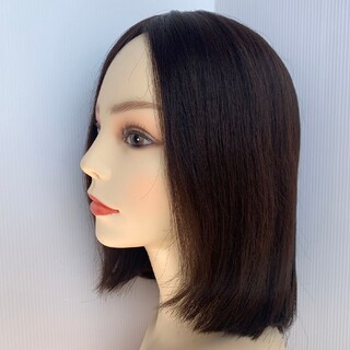 高級レミー人毛100%　フルウィッグ　ロング艶髪　最新3D+リアルスキン　超自然