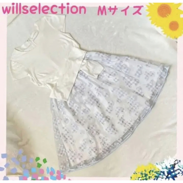 WILLSELECTION(ウィルセレクション)の訳あり　ウィルセレクション　ワンピース　花柄　ふんわり　かわいい レディースのワンピース(ひざ丈ワンピース)の商品写真