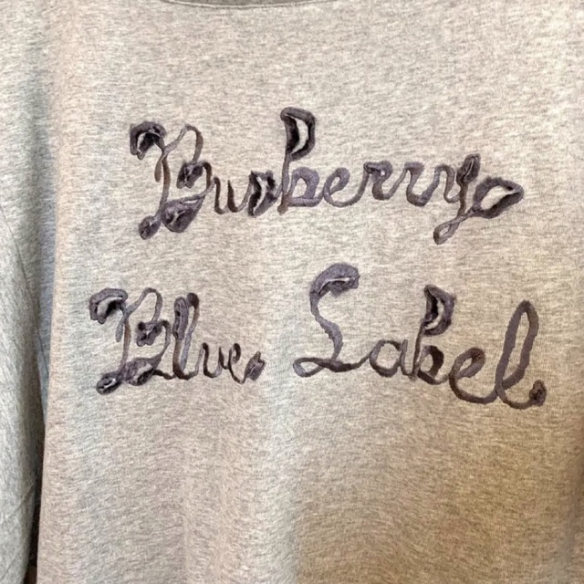 BURBERRY BLUE LABEL(バーバリーブルーレーベル)の【美品】BURBERRY BLUE LABEL　カットソー　七分袖　リボン レディースのトップス(カットソー(長袖/七分))の商品写真