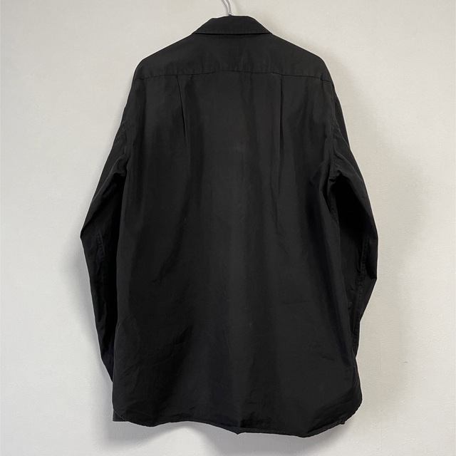 agnes b.(アニエスベー)の古着 90s agnes b. HOMME 長袖シャツ 金具ボタン 黒 メンズのトップス(シャツ)の商品写真