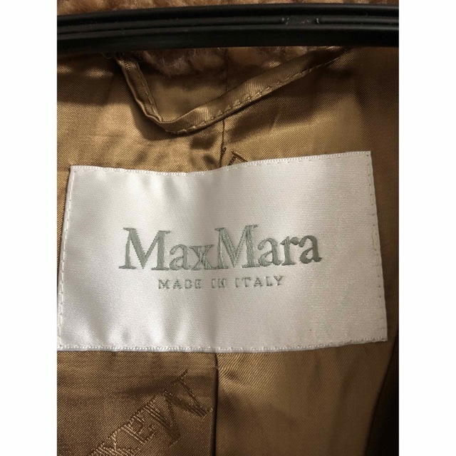 美品　max mara テディベアコート　キャメル　ハーフ　M マックスマーラ