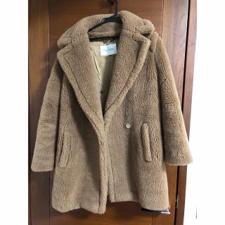 美品 max mara テディベアコート キャメル ハーフ M マックスマーラ