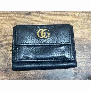 グッチ(Gucci)の☆GUCCI 三つ折財布  レザー コンパクトサイズ♪グッチ(財布)