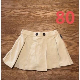 コムサイズム(COMME CA ISM)の80 女の子　キュロット　ショートパンツ　ベージュ　コムサ  スカート(パンツ)