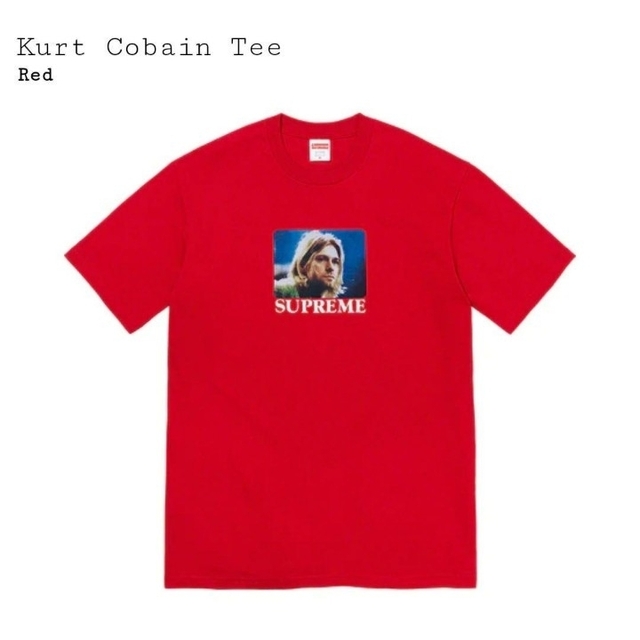 S新品タグSupreme Kurt Cobain TeeカートコバーンRED赤 - Tシャツ