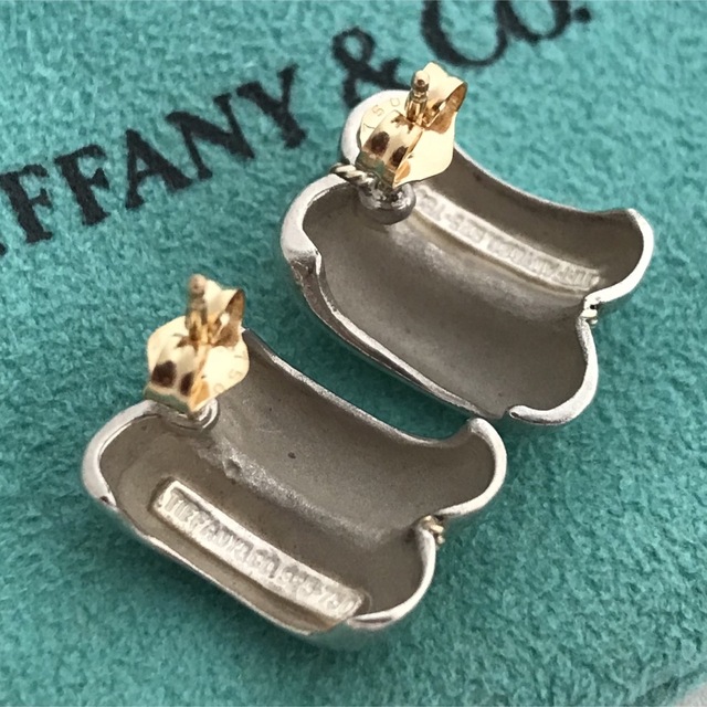 Tiffany ヴィンテージ コンビシェル　ピアス希少美品 Tiffany ヴィンテージコンビ ピアス 希少