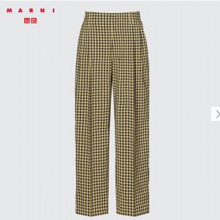 ユニクロ(UNIQLO)のユニクロ UNIQLO Marni マルニ ワイドフィットタックパンツ イエロー(その他)