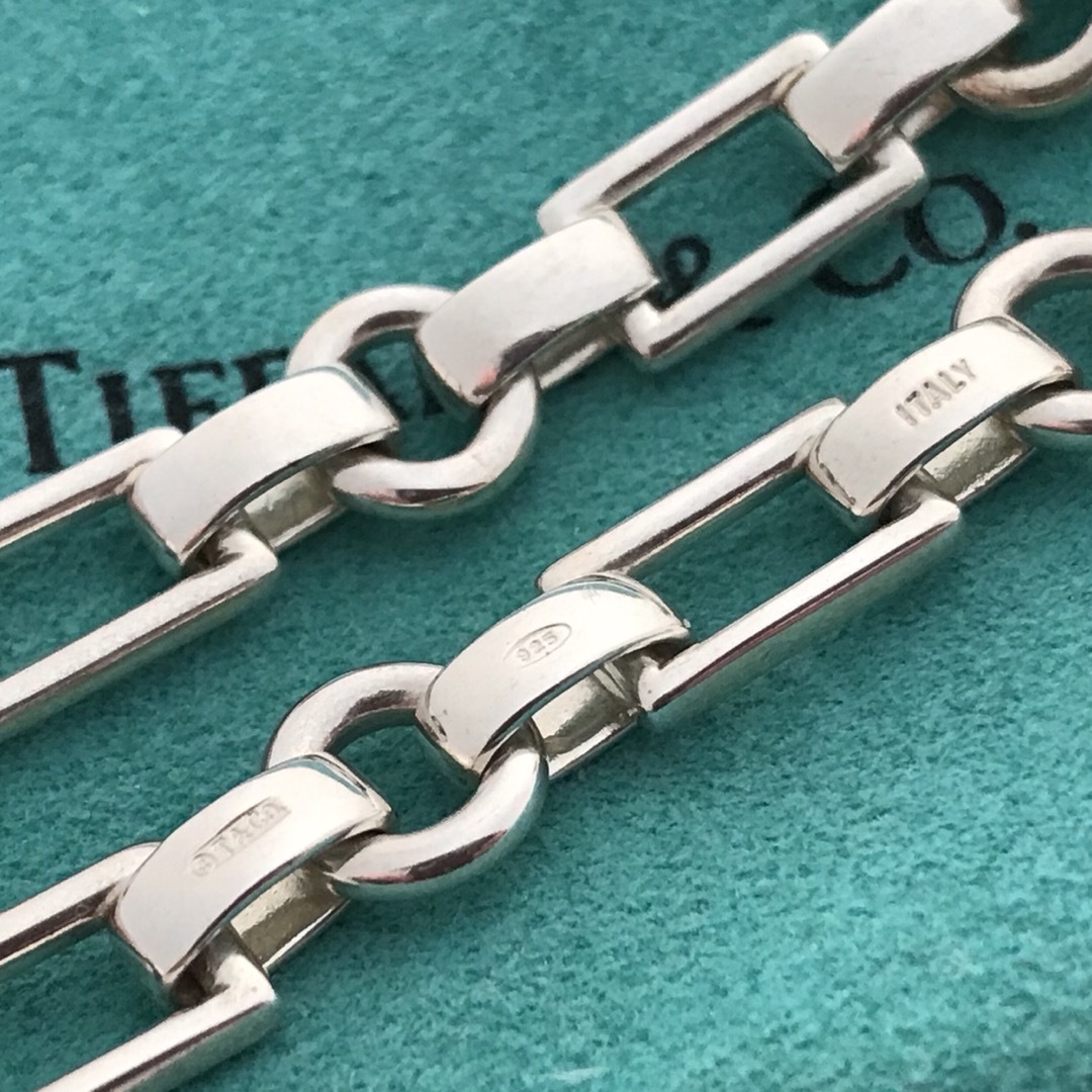 Tiffany レクタングルドーナツチェーン ブレスレット希少美品