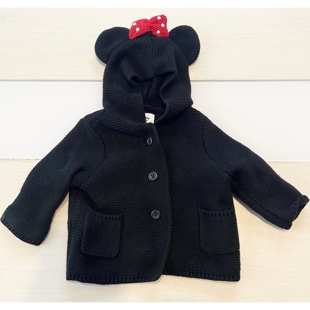 babyGAP(ベビーギャップ)のミニー　カーディガン　ベビー　ギャップ キッズ/ベビー/マタニティのベビー服(~85cm)(カーディガン/ボレロ)の商品写真