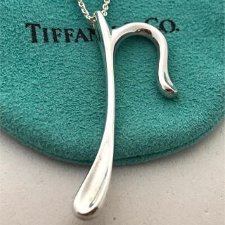 ティファニー(Tiffany & Co.)のTiffany ボリュームイニシャルp ロング チェーンネックレス希少(ネックレス)