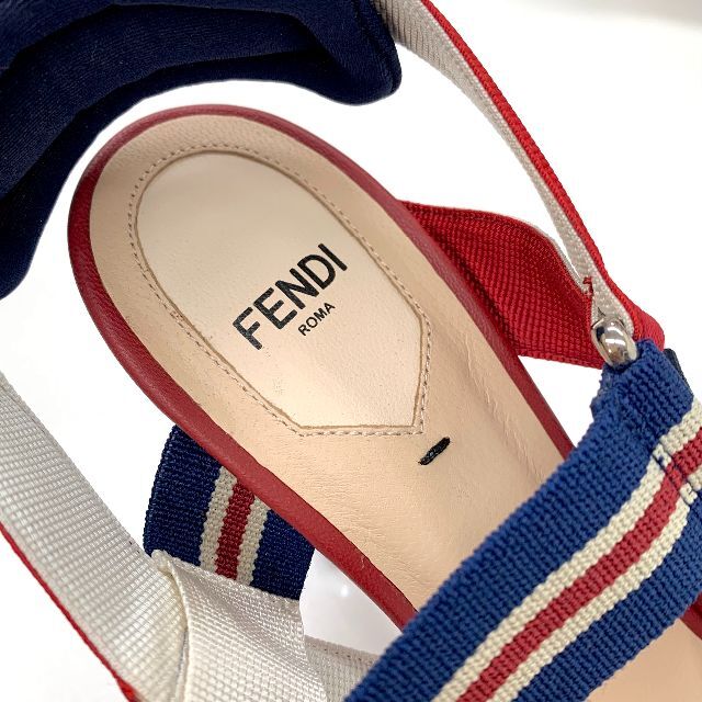 FENDI(フェンディ)の6197 フェンディ コリブリ メッシュ ズッカ スリングバック パンプス レディースの靴/シューズ(ハイヒール/パンプス)の商品写真