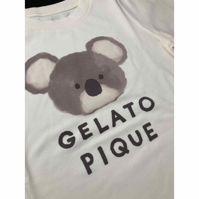 gelato pique(ジェラートピケ)のジェラートピケ コアラワンポイントTシャツ XSサイズ 100cm 110cm キッズ/ベビー/マタニティのキッズ服女の子用(90cm~)(Tシャツ/カットソー)の商品写真