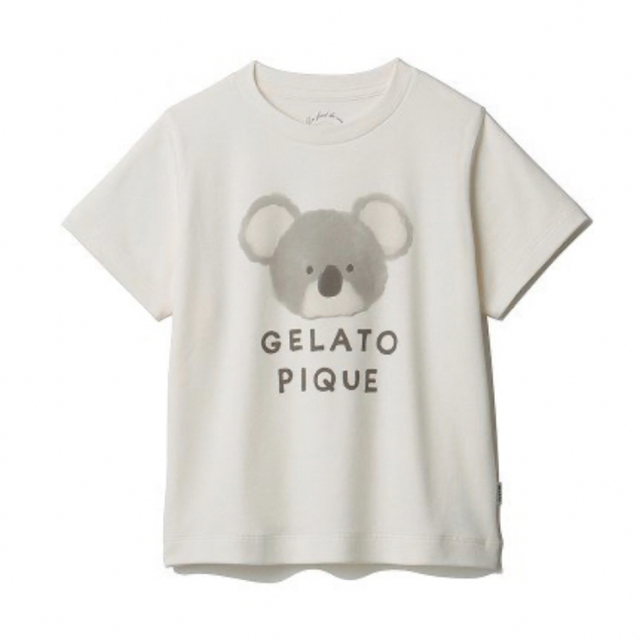 gelato pique(ジェラートピケ)のジェラートピケ コアラワンポイントTシャツ XSサイズ 100cm 110cm キッズ/ベビー/マタニティのキッズ服女の子用(90cm~)(Tシャツ/カットソー)の商品写真