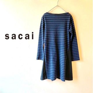 sacai - 定番人気✨sacai サカイ✨ボーダー 切り替えドッキング ...