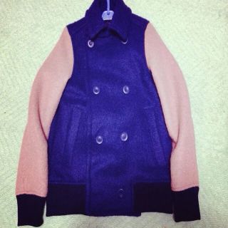 ダブルクローゼット(w closet)のw closet  バイカラーPコート(ピーコート)