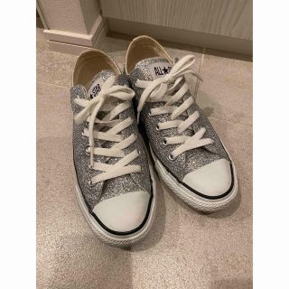 コンバース(CONVERSE)のCONVERSE ALLSTAR ラメ シルバー 23.5cm(スニーカー)