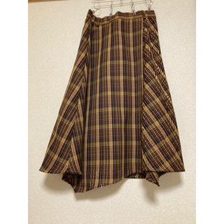 プチオンフルール(Petit Honfleur)のチェック　スカート(ロングスカート)