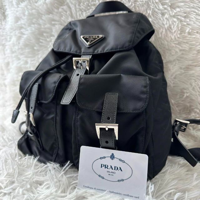 お得】 PRADA - プラダ バックパック 1BZ677 ブラック ナイロン ミニ
