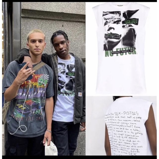 COMME des GARCONS(コムデギャルソン)のjunya watanabe sex pistols A$AP Rocky着 メンズのトップス(Tシャツ/カットソー(半袖/袖なし))の商品写真