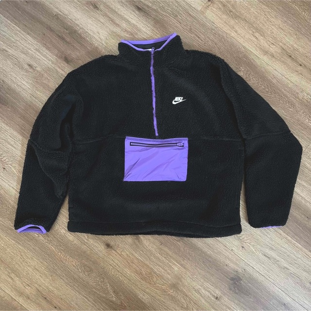NIKE - NIKE ナイキ ボア ハーフジップ アノラックパーカーの NIKE - NIKE ナイキ ボア ハーフジップ アノラックパーカーの