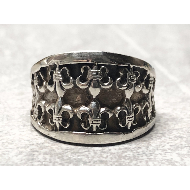 百合　シルバー リング 17号 指輪 silver 925 メンズのアクセサリー(リング(指輪))の商品写真