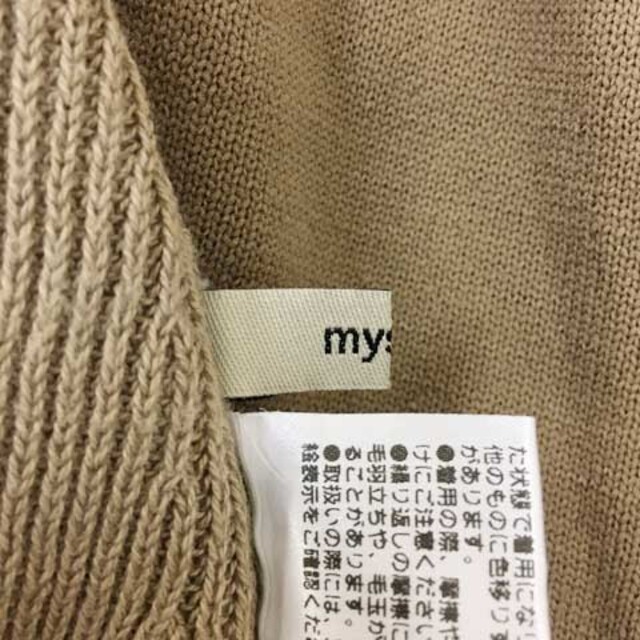 mystic(ミスティック)のミスティック セーター ニット プルオーバー リボン 無地 長袖 F ベージュ レディースのトップス(ニット/セーター)の商品写真