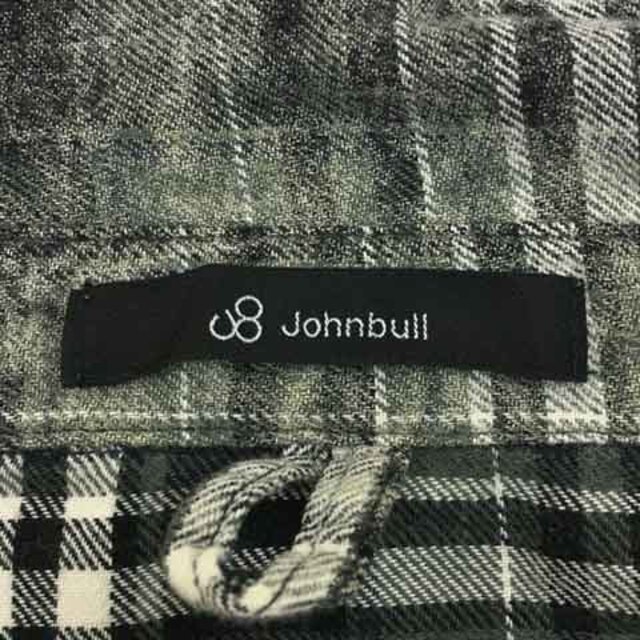 JOHNBULL(ジョンブル)のジョンブル シャツ ネル スタンダード チェック 長袖 M グレー 黒 レディースのトップス(シャツ/ブラウス(長袖/七分))の商品写真