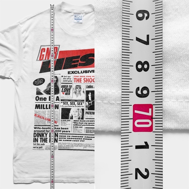 野村訓市着用｜80sヴィンテージ Guns N´ Roses Lies Tシャツ-