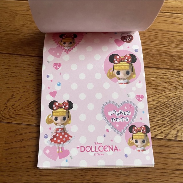 Disney(ディズニー)のディズニー ドルチェナ dollcena メモ帳 ミニー レア 人形 ドール インテリア/住まい/日用品の文房具(ノート/メモ帳/ふせん)の商品写真