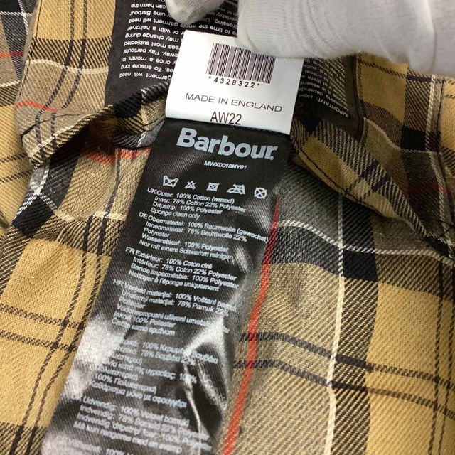 【新品】Barbour(バブアー) ビデイル＊ネイビー＊英国製＊オリジナル＊40 7