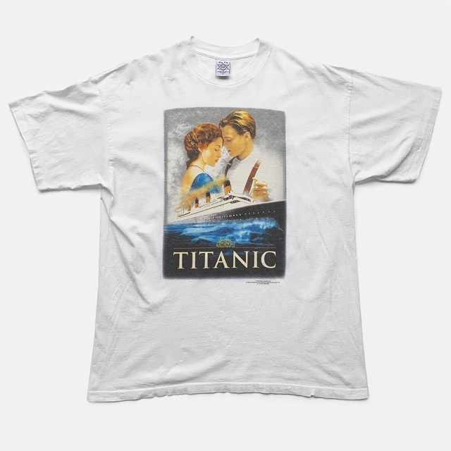 90sヴィンテージ｜1998 Titanic Tシャツ (White - XL)