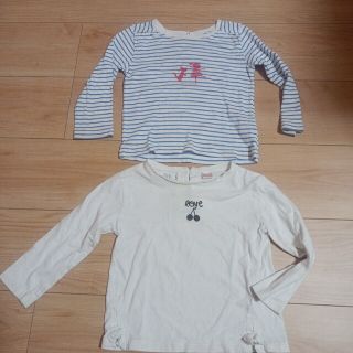 プチバトー(PETIT BATEAU)のトップス　2枚　女の子(Tシャツ/カットソー)